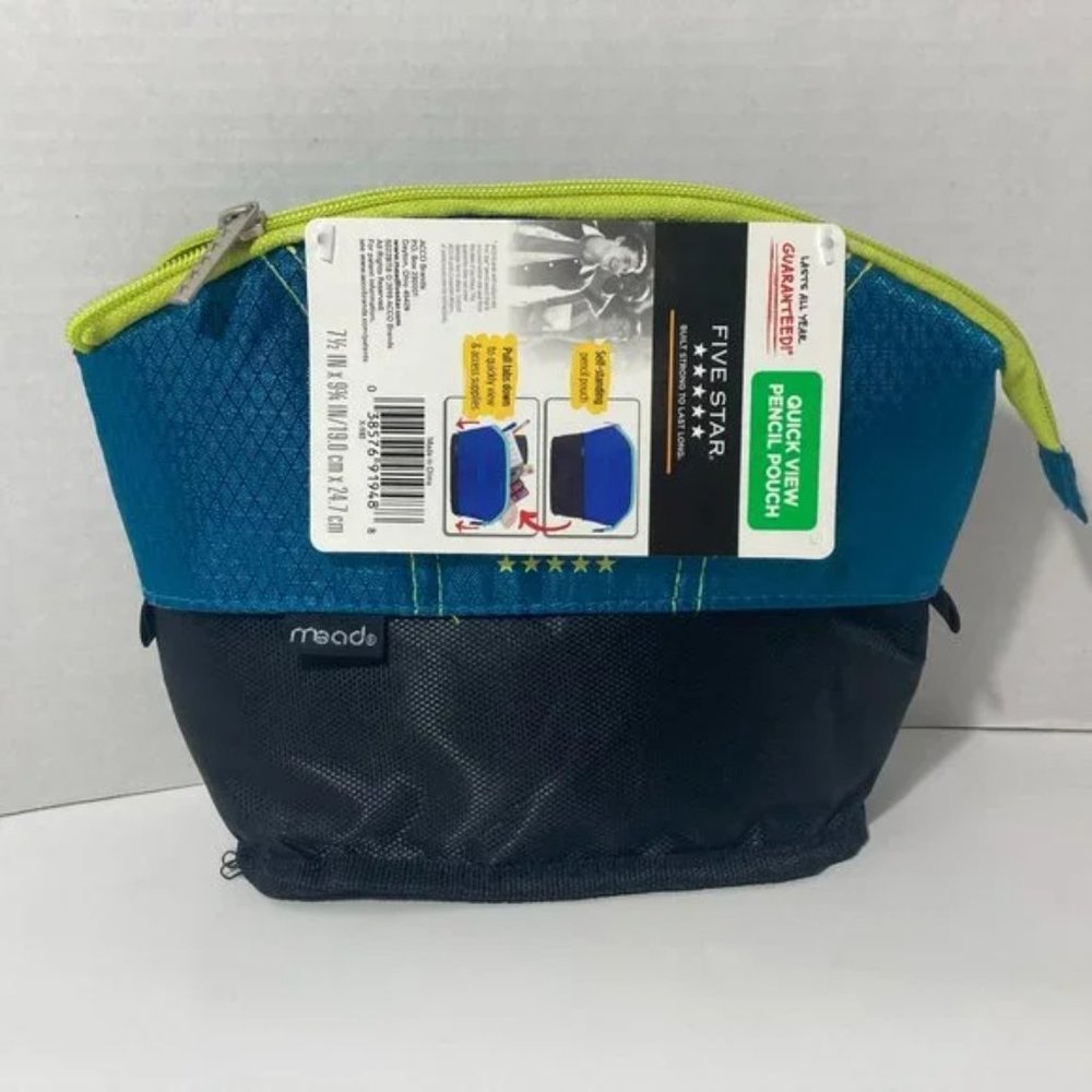 Expandable Makeup Bag Pencil Zipper Organizer
